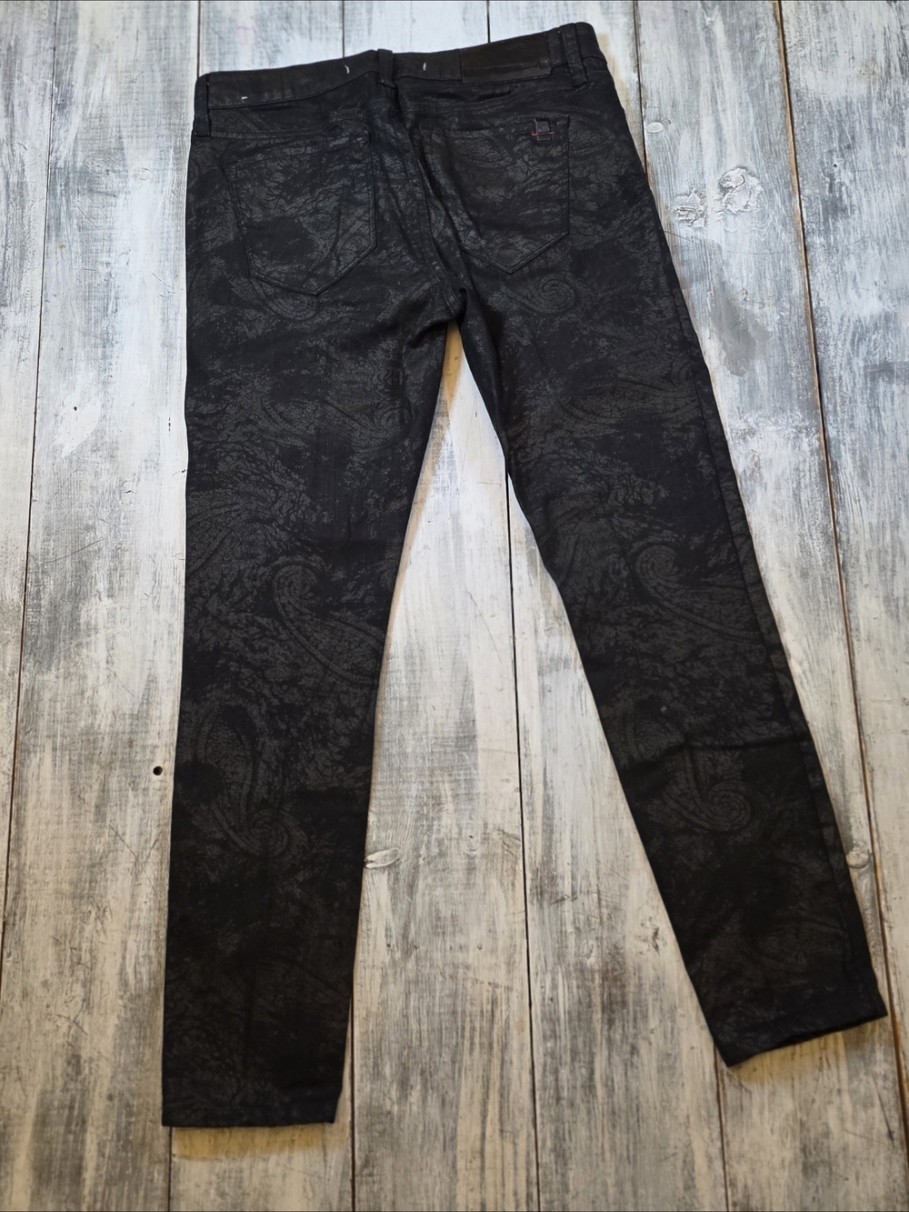 !it jeans Women Ultra Skinny Black Paisley Print Jeans sz 29 - Picture 8 of 8
